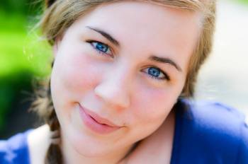 Jean Booth girl with blue eyes