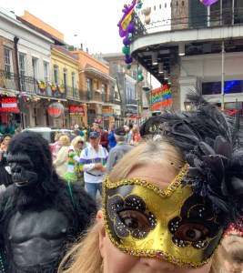 Author Shelley Wilson, Mardi Gras 2020